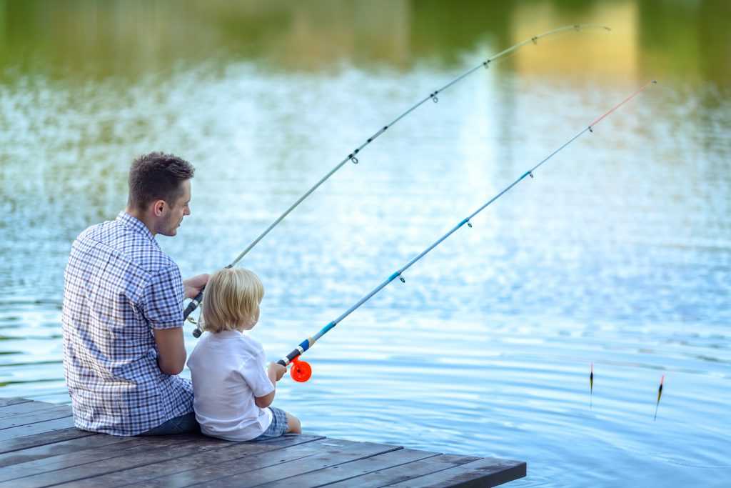 fisketur med børn